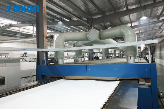 3200mm Gas Burning Pipe Tenter Frame Machine For Fleece Fabrics 185KW