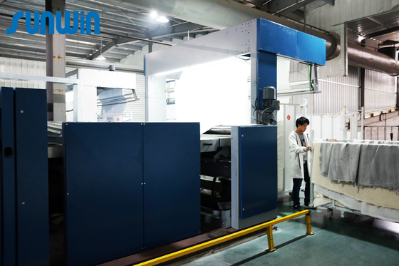3200mm Gas Burning Pipe Tenter Frame Machine For Fleece Fabrics 185KW